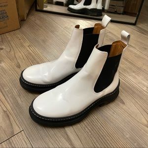 & Other Stories White Chunky Chelsea Boots